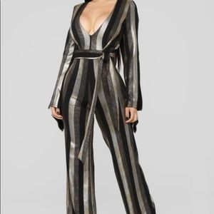 Jumpsuit Gold & black